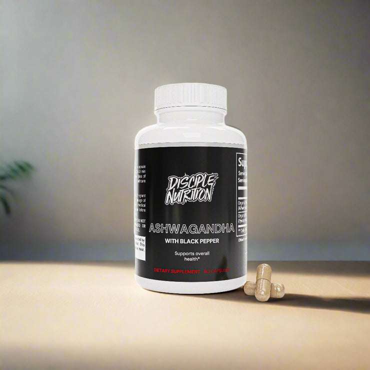 Organic Ashwagandha - 650mg (Added Black Pepper)