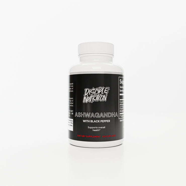 Organic Ashwagandha - 650mg (Added Black Pepper)